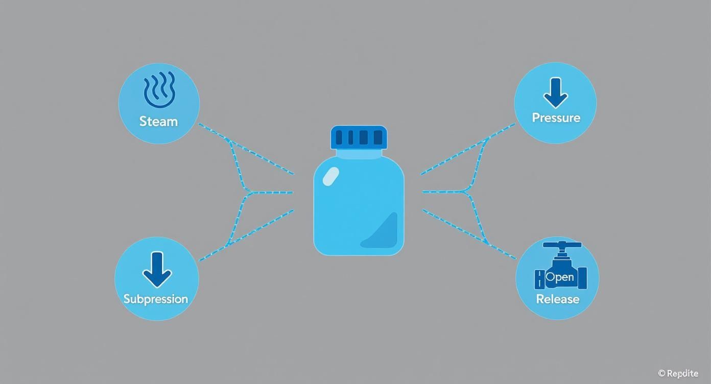 Infographic about bottled up emotions