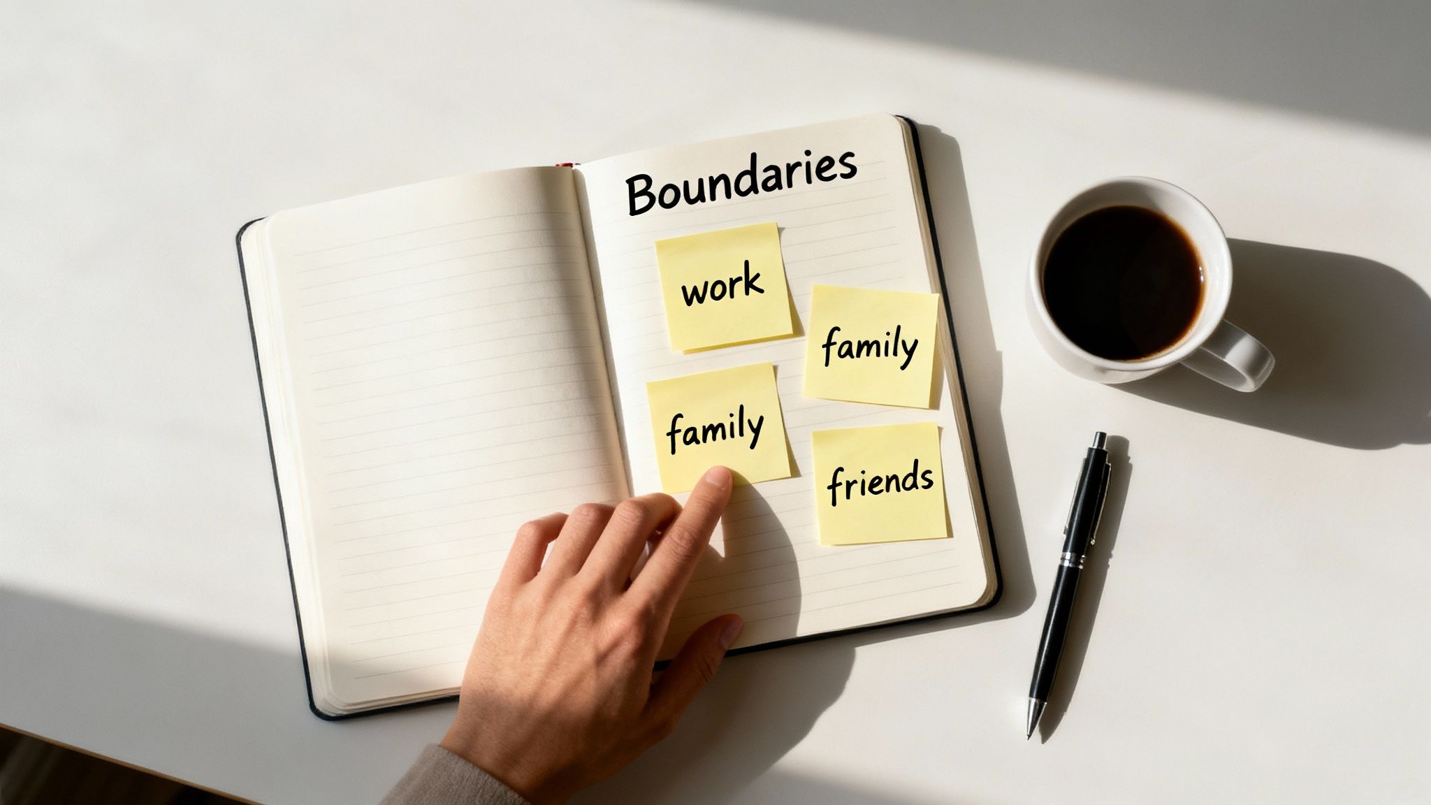 A magnifying glass focusing on a specific part of a map, representing the process of identifying boundary issues.