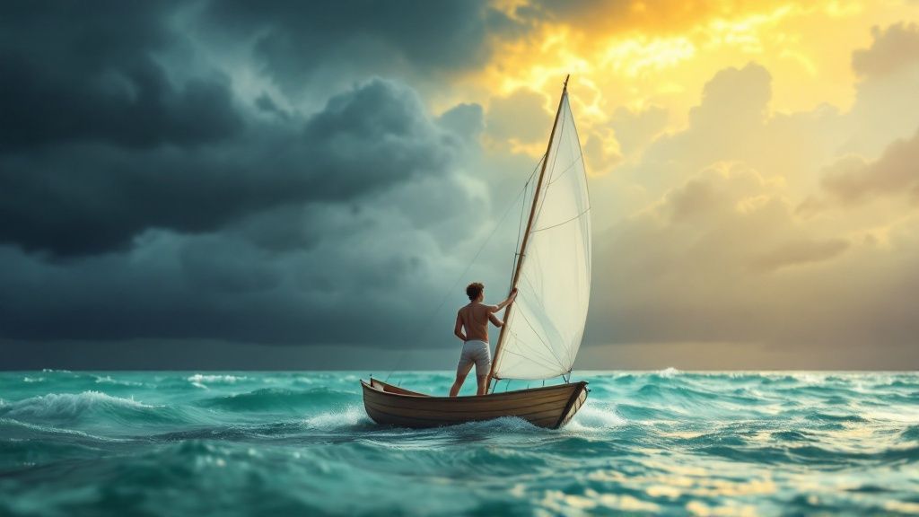 Emotional Regulation  - a person all at sea