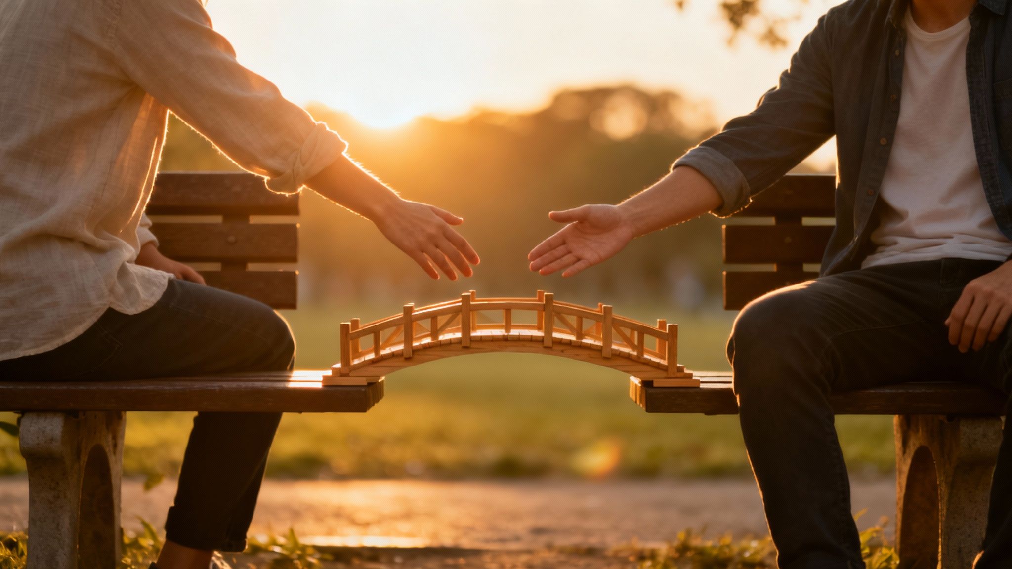 Two People reaching out to eachother