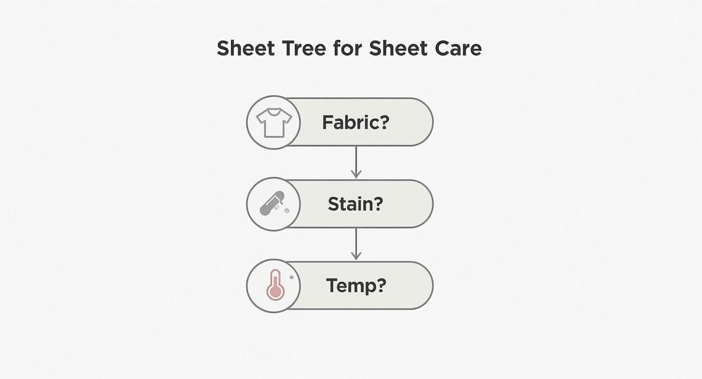 Infographic about best fabric for bed sheets
