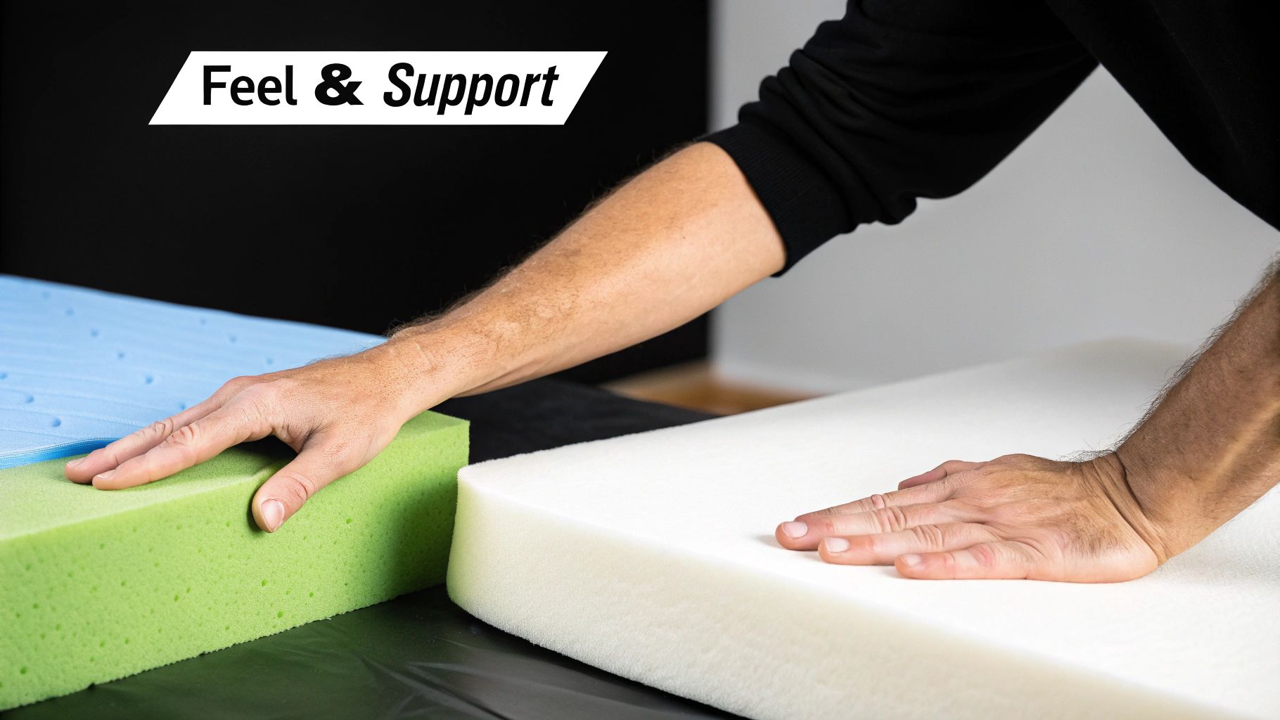 A person sleeping comfortably on a white pillow, with a relaxed and peaceful expression.