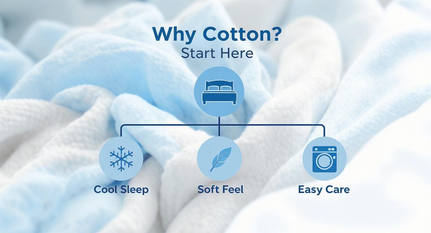 Infographic about duvet covers king cotton