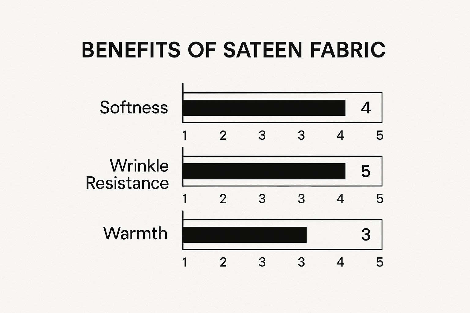Infographic about what is sateen