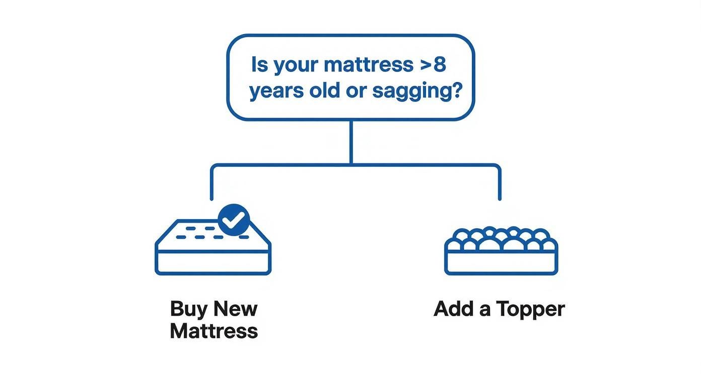 Infographic about how to make bed more comfortable
