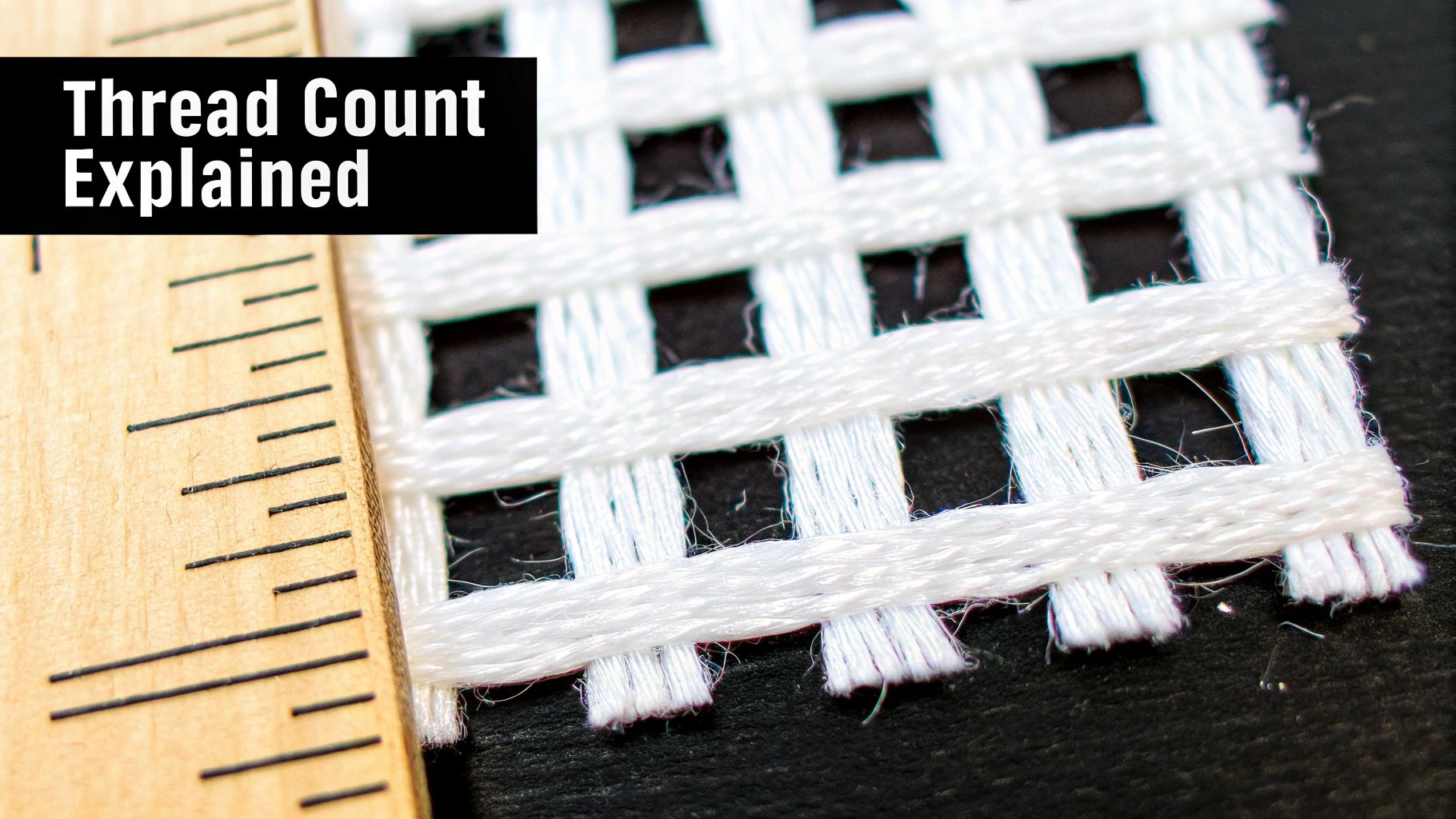 A close-up view of the corner of a well-made bed, showing the texture of the fabric.