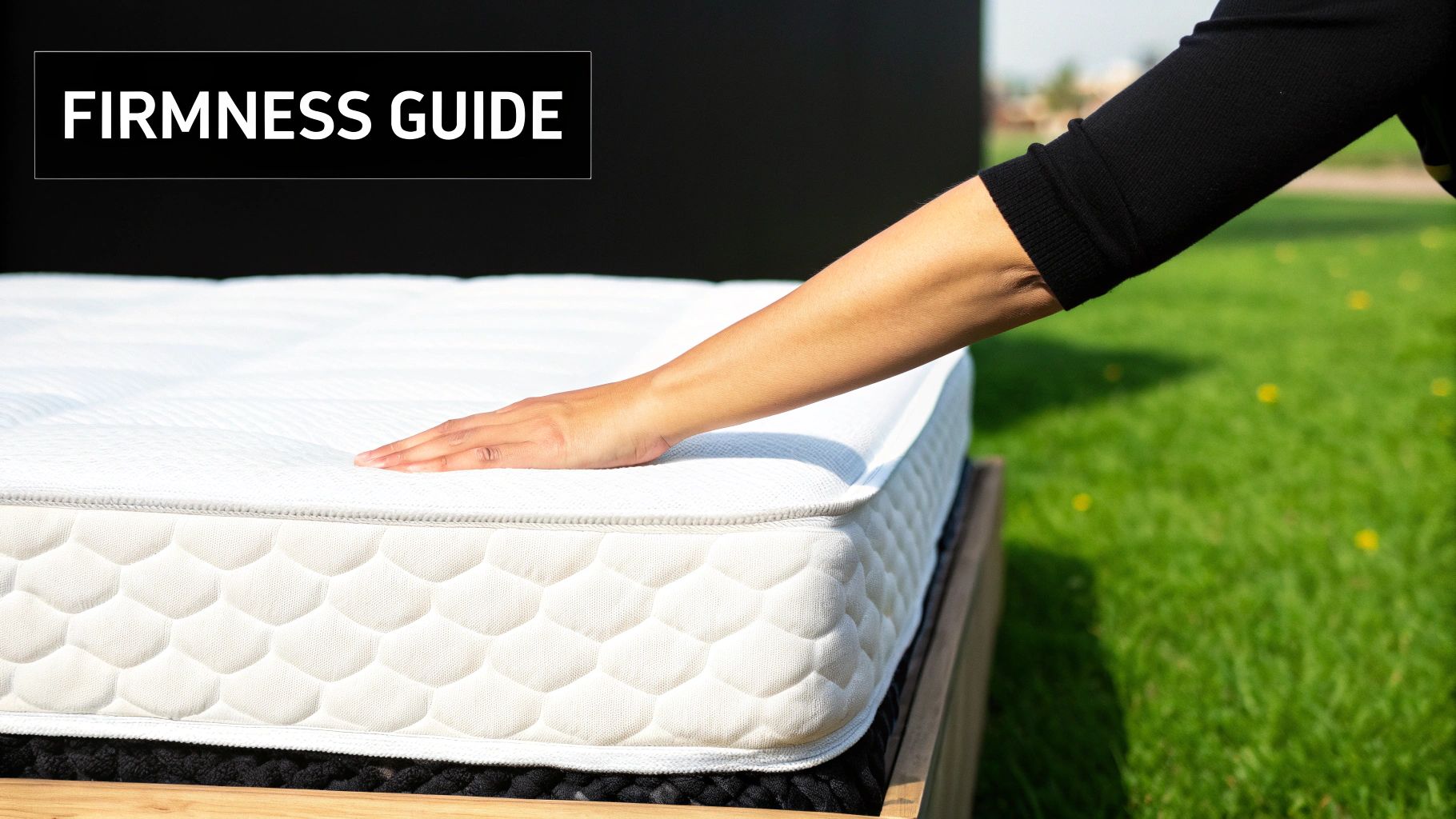 Sienna Living mattress topper being placed on a bed, showcasing its quality materials.