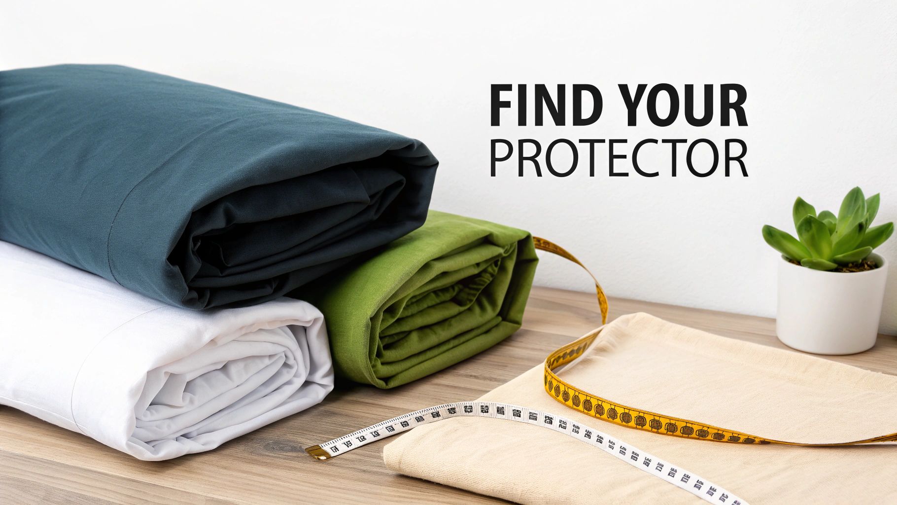 People choosing bedding materials in a store.