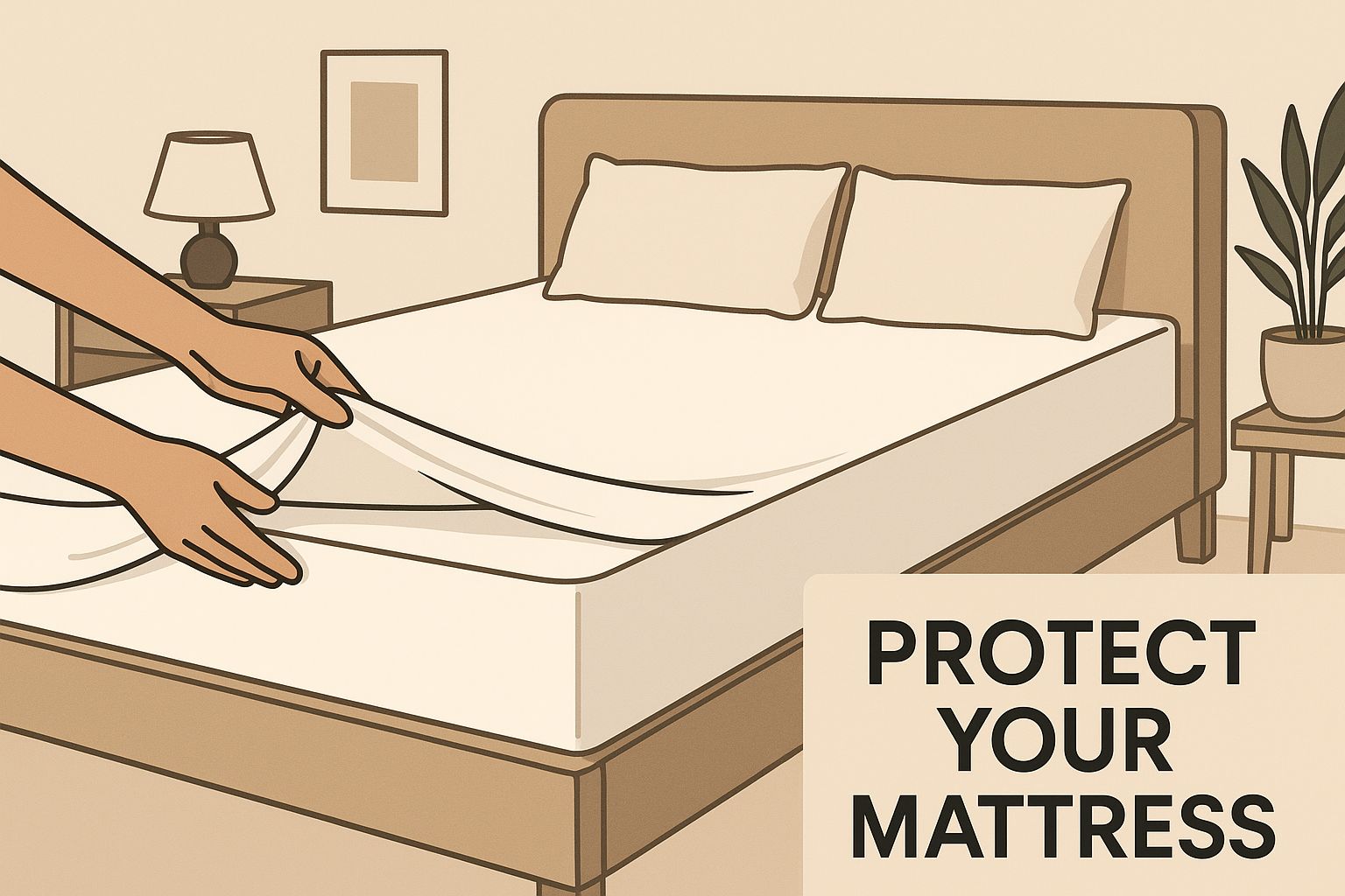 Infographic about mattress protector king