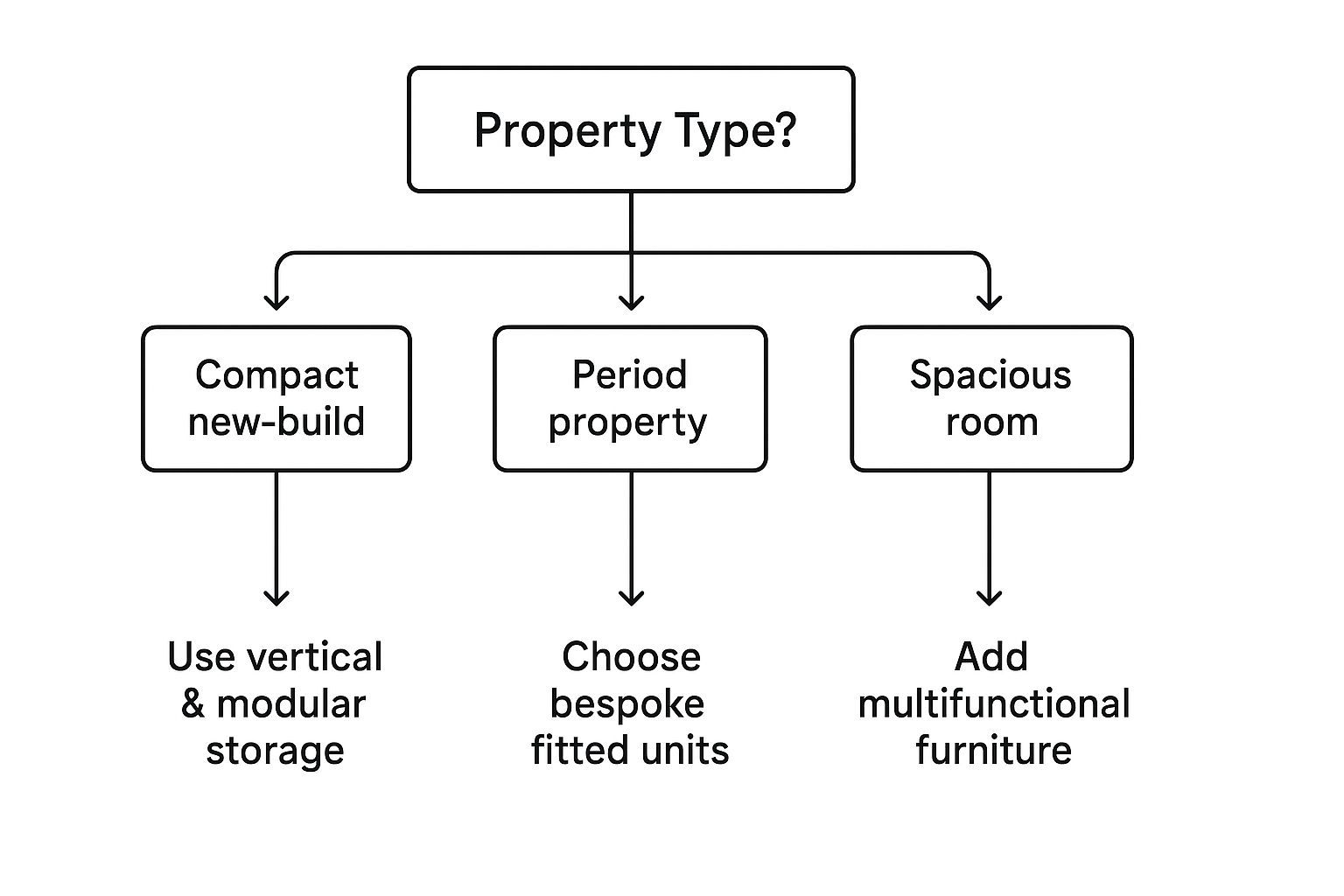 Infographic about bedroom storage solutions