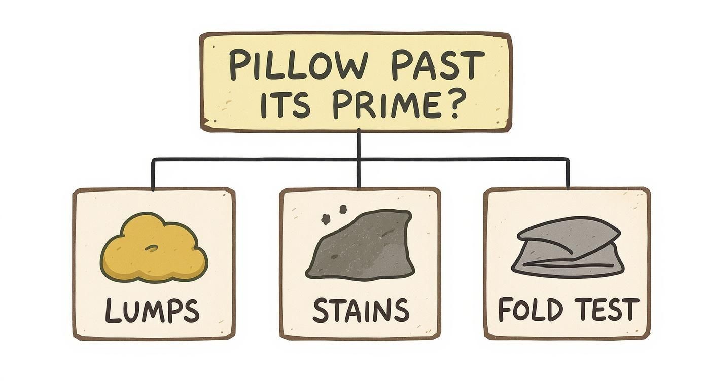 Infographic about how often should you replace your pillows