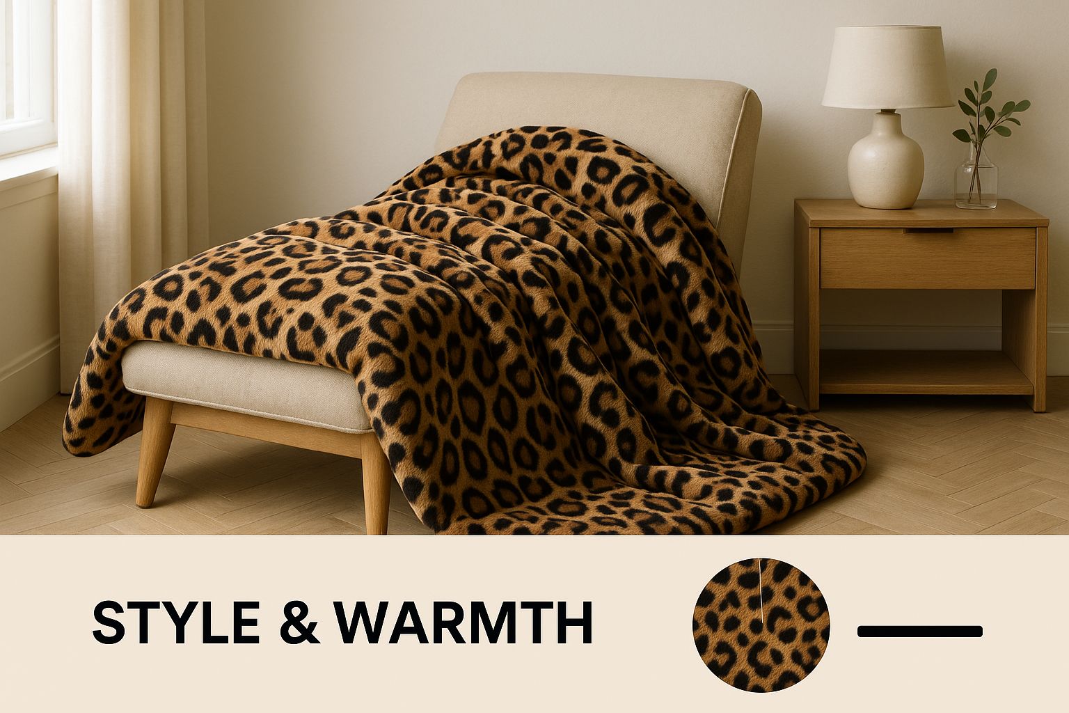 Infographic about animal print comforters