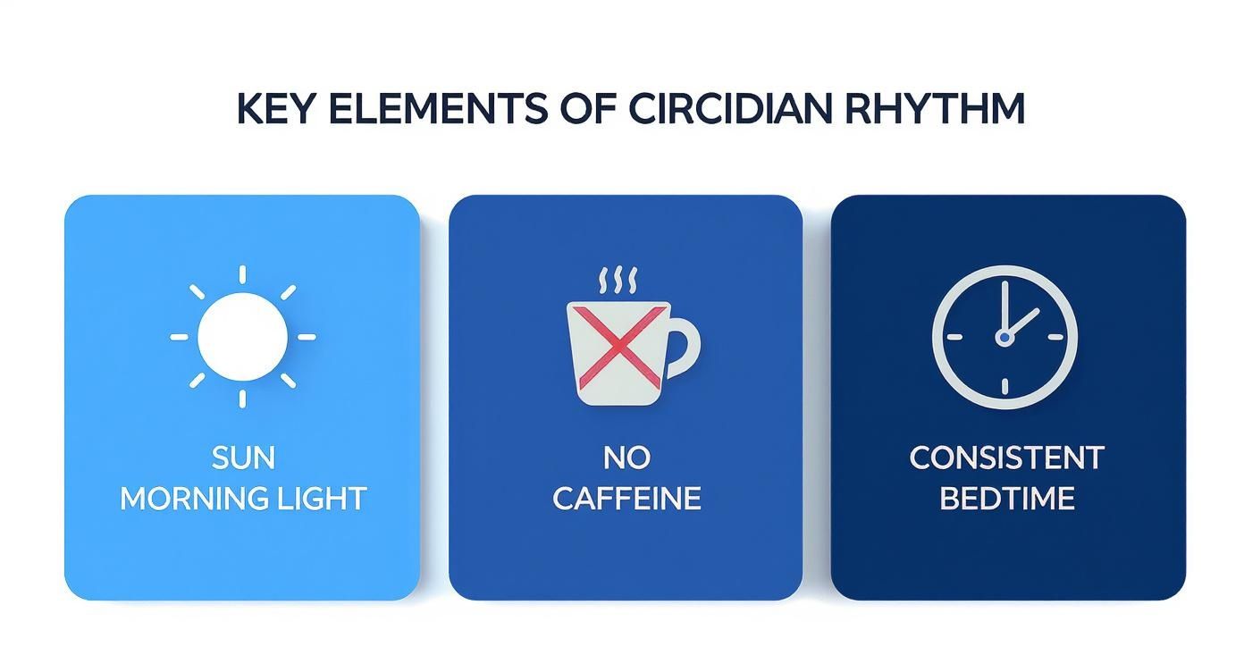 Infographic about how to improve sleep quality