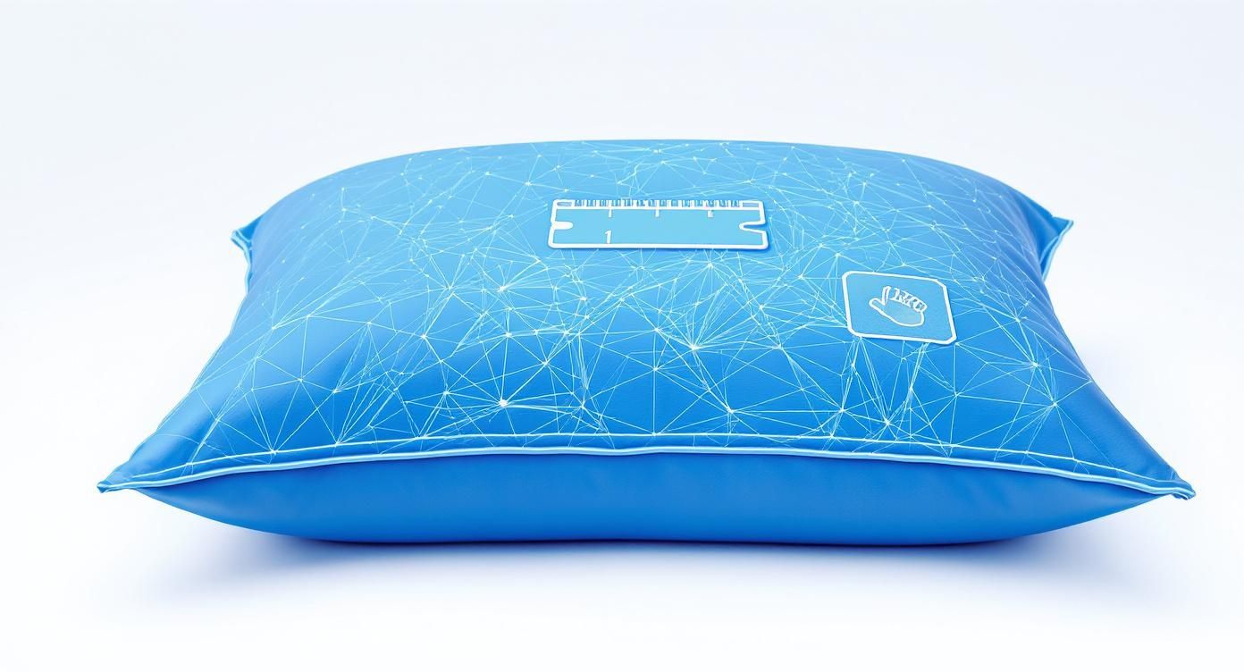 Infographic about best pillows for side sleepers