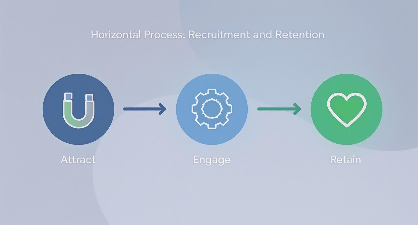 Infographic about recruiting and retention