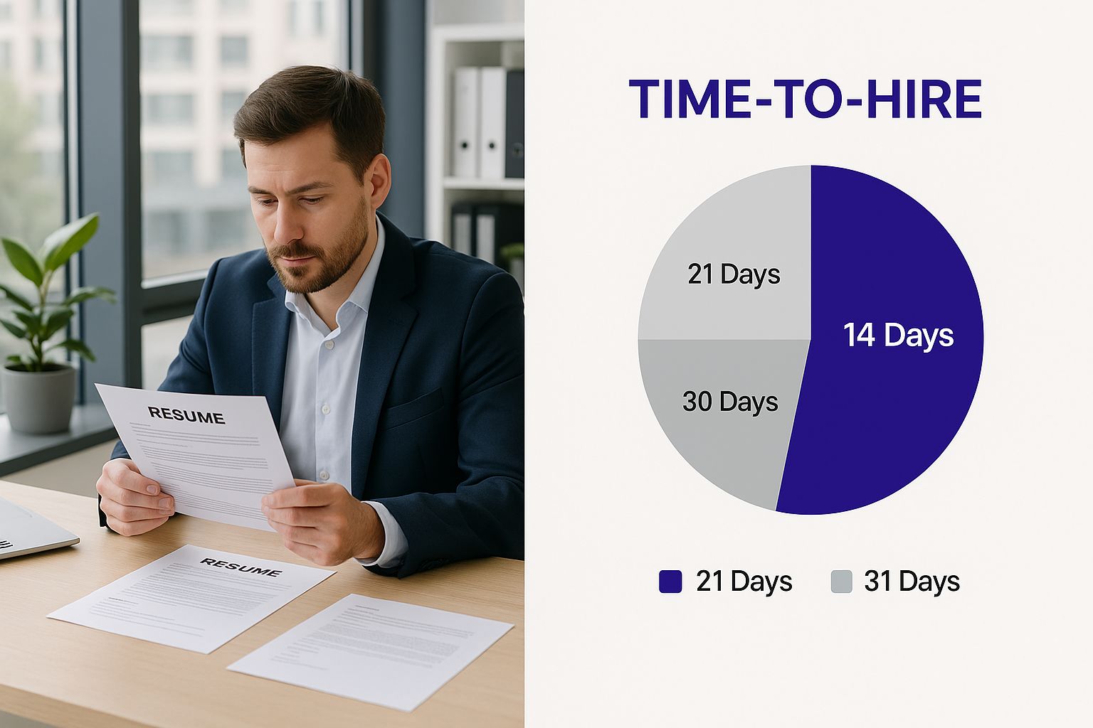 Infographic about recruitment metrics
