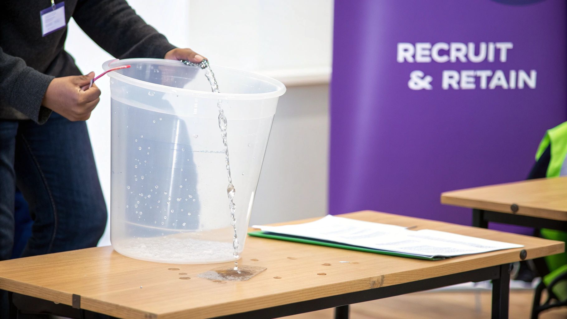 Graph showing the rise in employee turnover in the UK