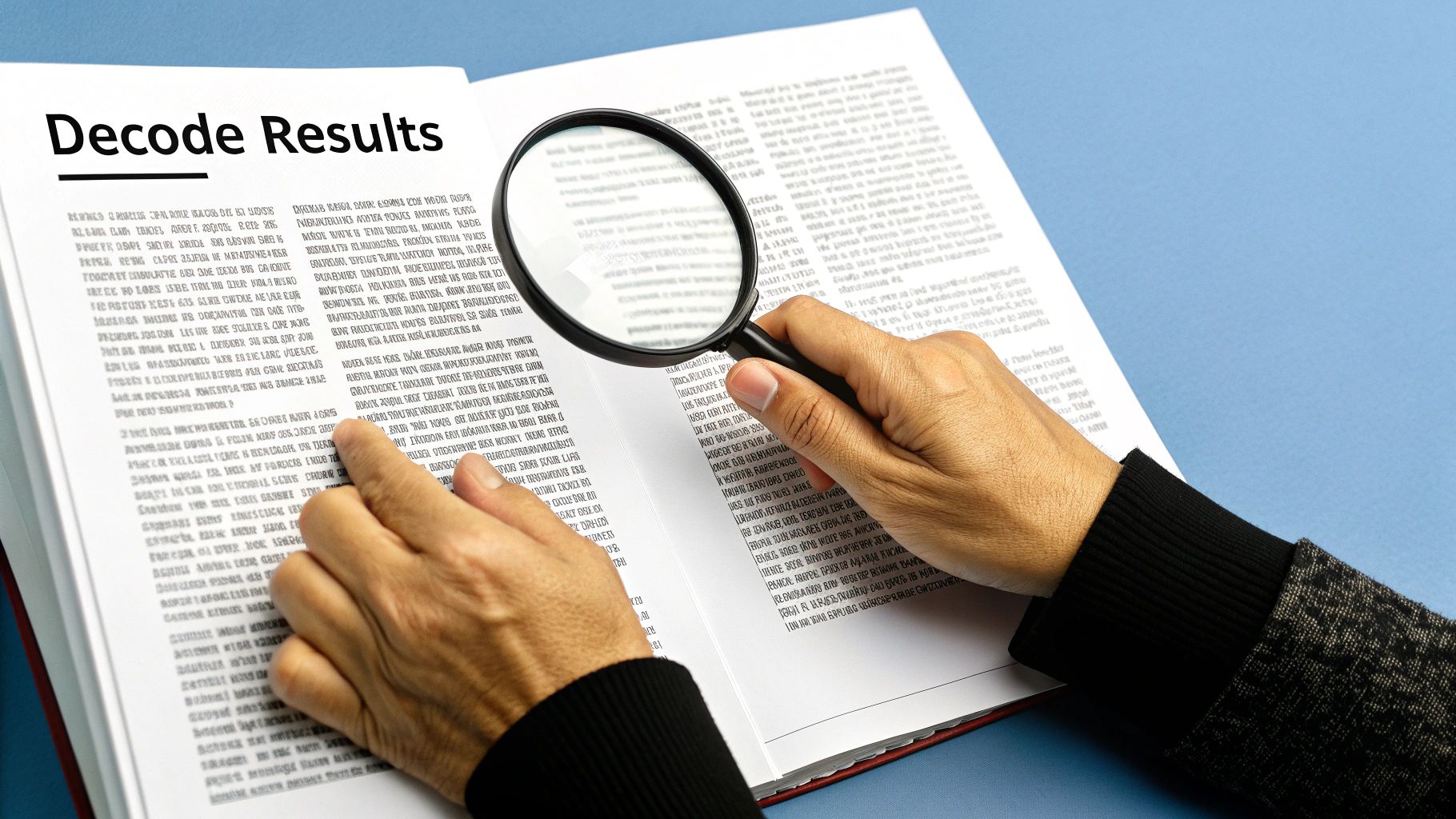 A person connecting glowing dots on a large abstract map, representing the process of connecting quiz results to form a larger picture of their purpose.