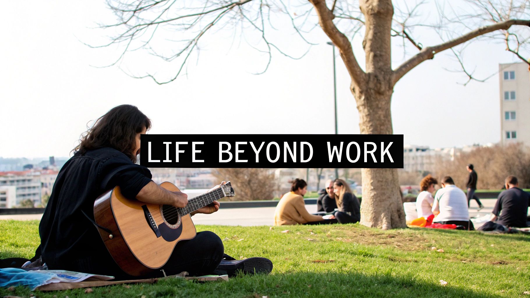 A person enjoying a hobby, representing a life built beyond their job title.