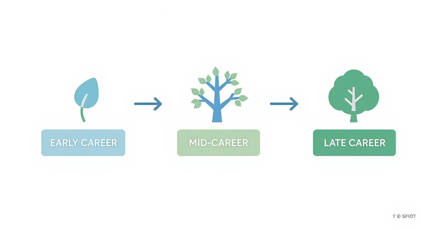 Infographic about feeling lost in my career