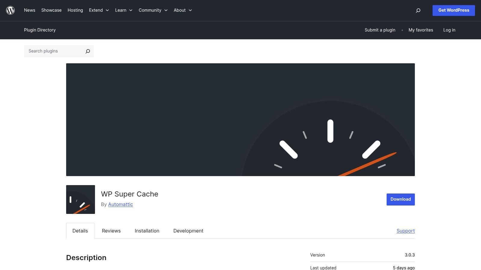WP Super Cache (Automattic / WordPress.org)