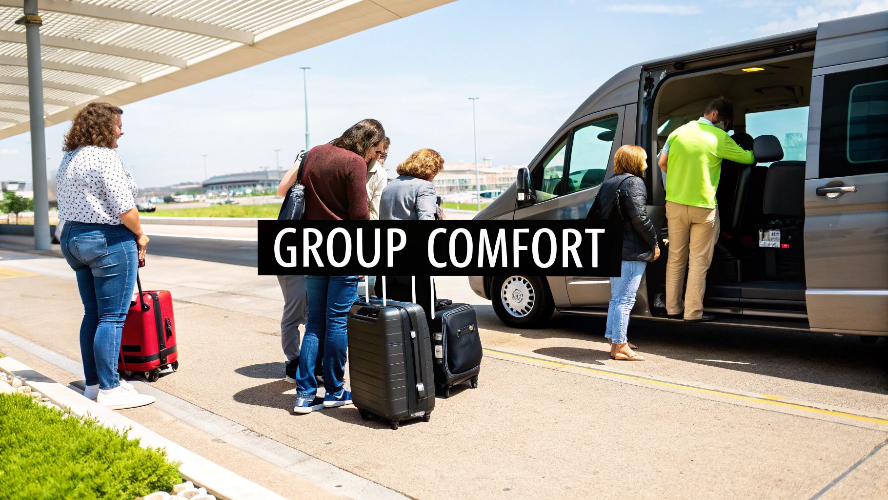 Passengers with luggage at Heathrow Airport