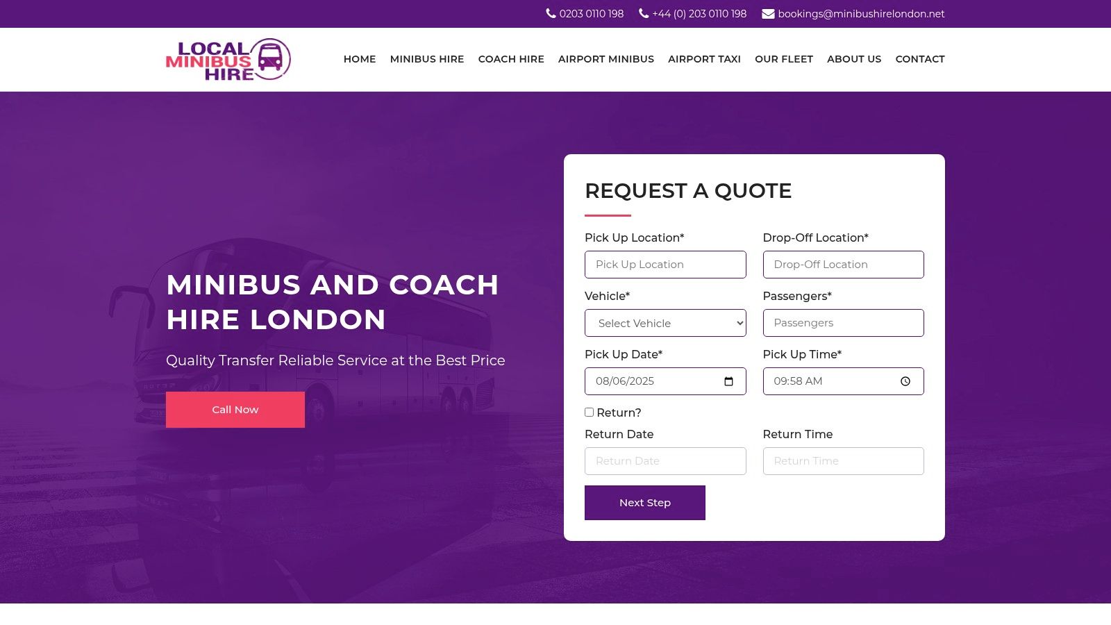 Minibus Hire London