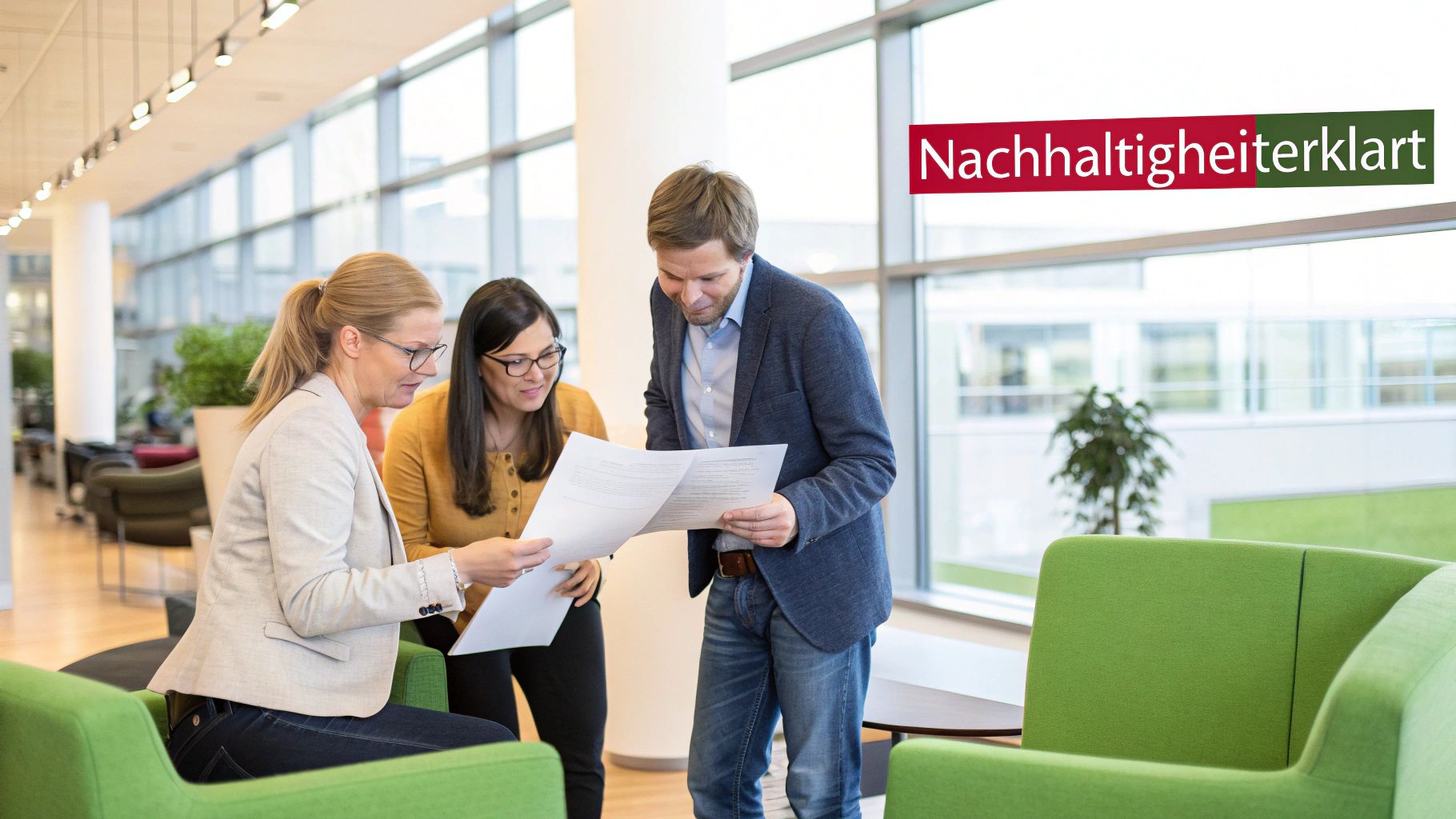 Nachhaltigkeit symbolisiert durch eine Glühbirne, die in Händen gehalten wird und aus der eine Pflanze wächst