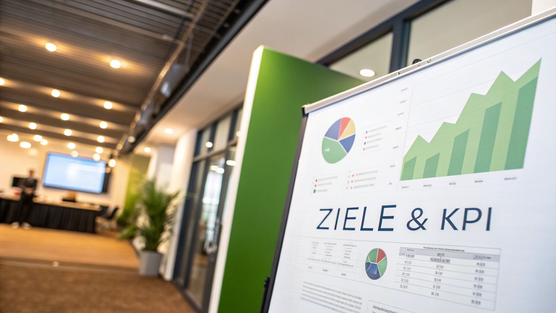 A person analyzes data on a computer screen, surrounded by notes and diagrams.