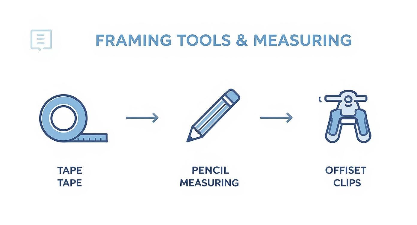 Infographic about how to frame canvas paintings