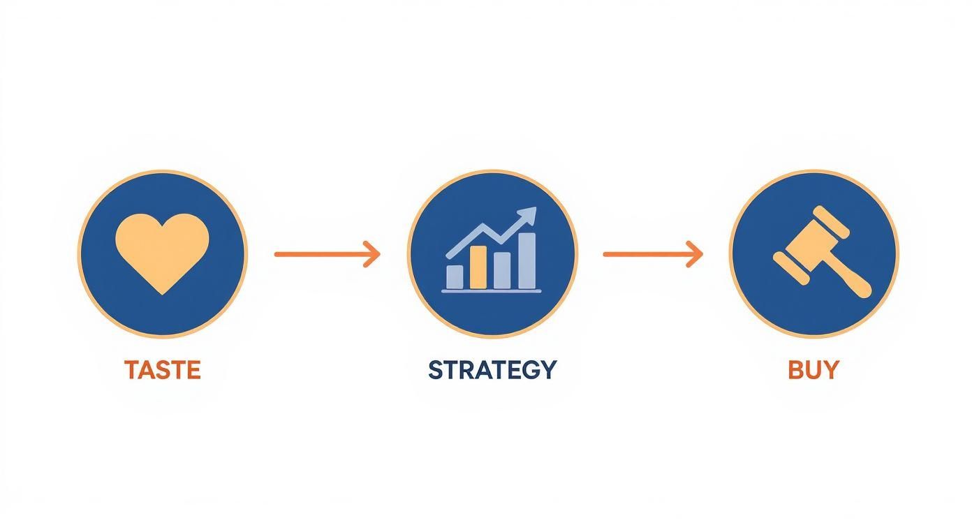 Infographic about how to invest in art