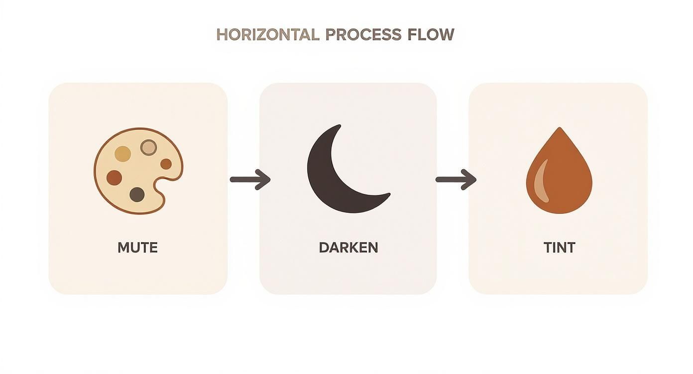 Infographic about how to paint water reflections