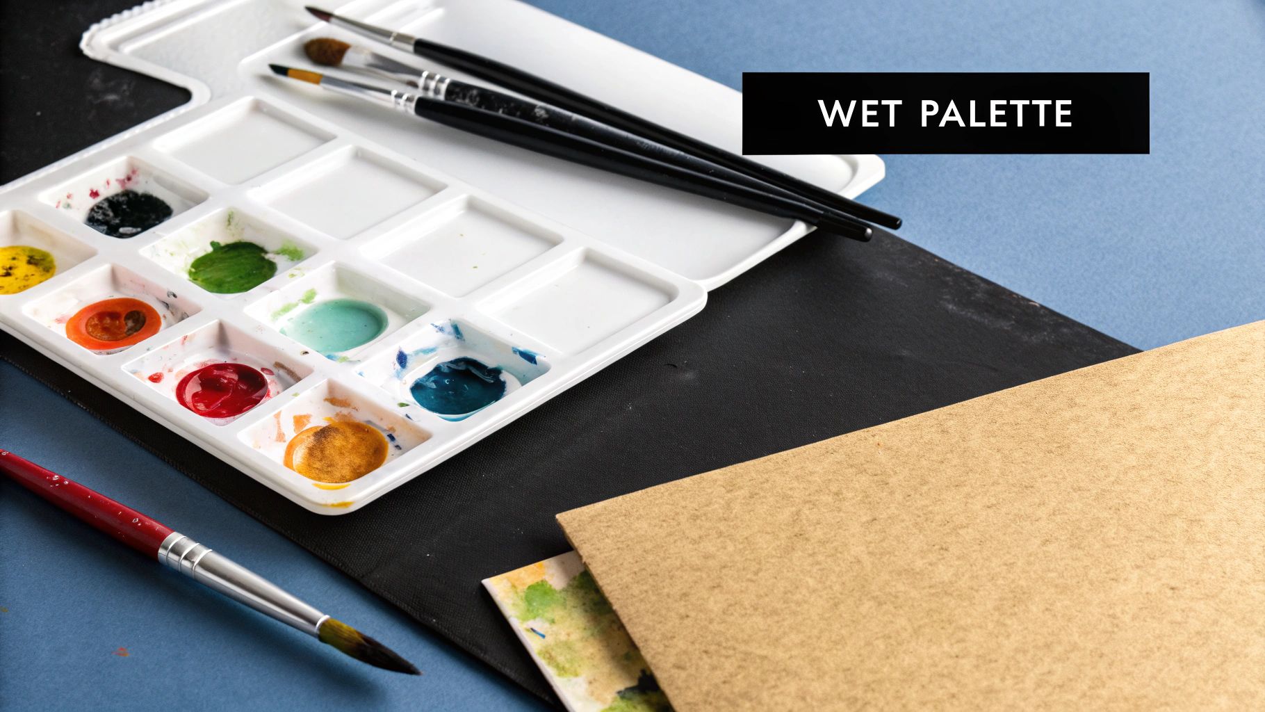 Infographic showing key data about Keep Your Paints Wet with Proper Techniques