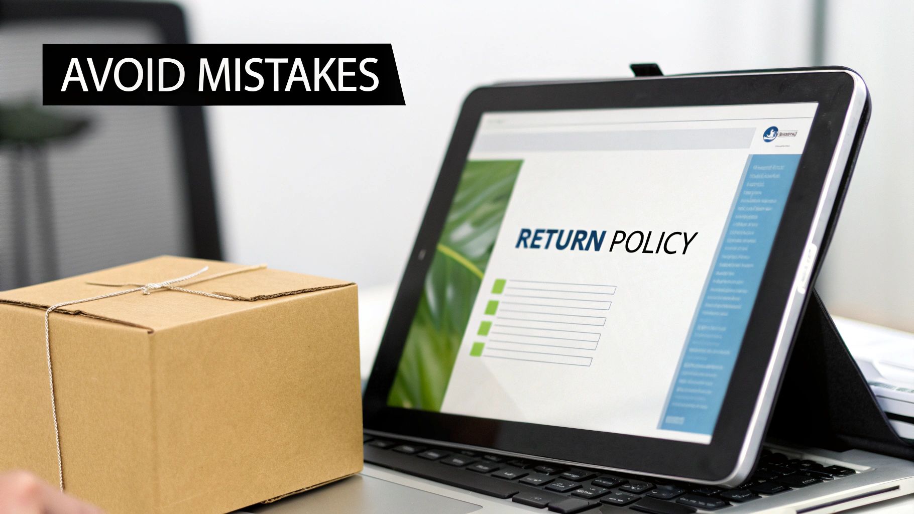 A thoughtful person looking at a piece of art on a laptop screen, contemplating a purchase.