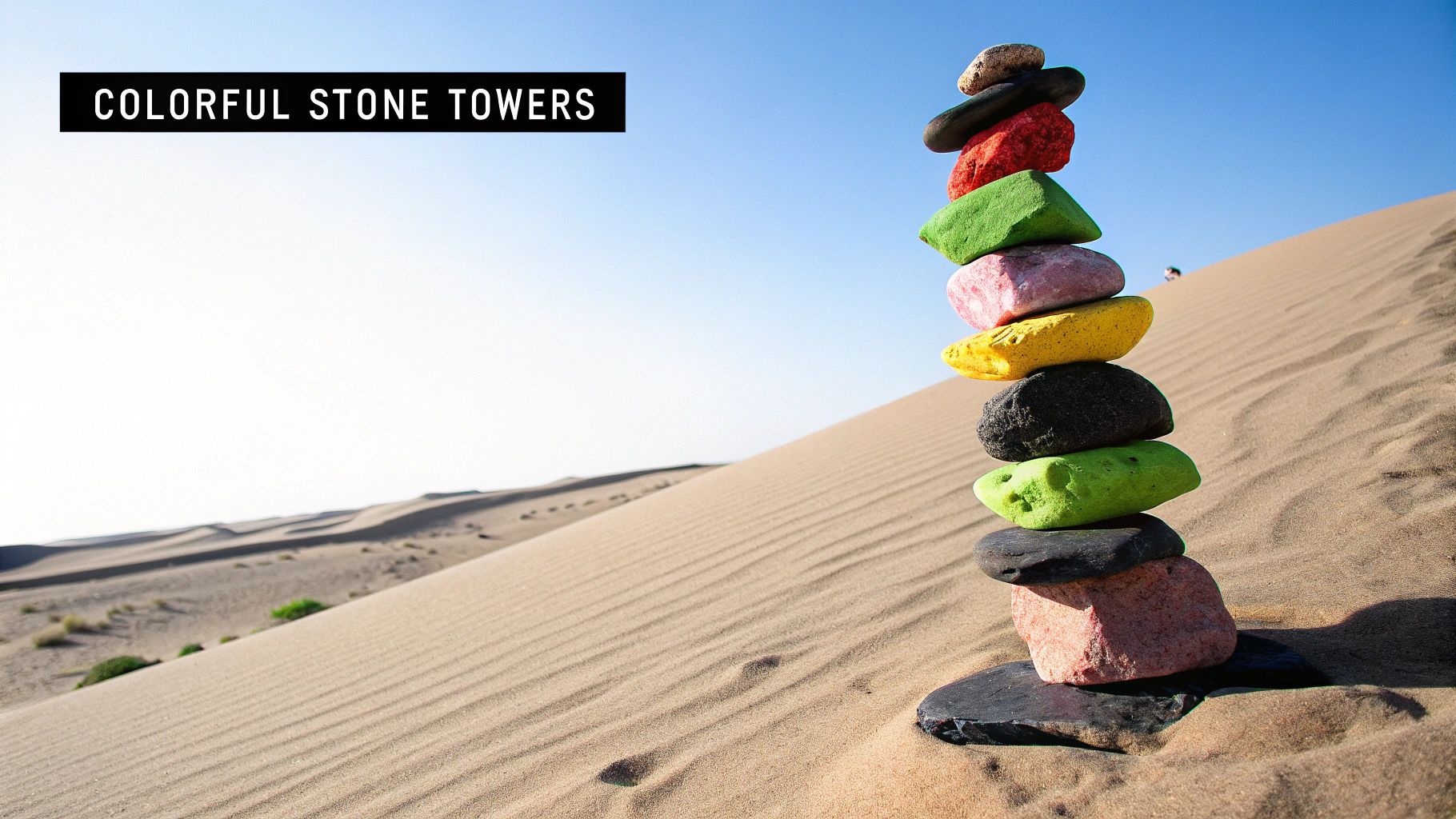 Seven Magic Mountains by Ugo Rondinone