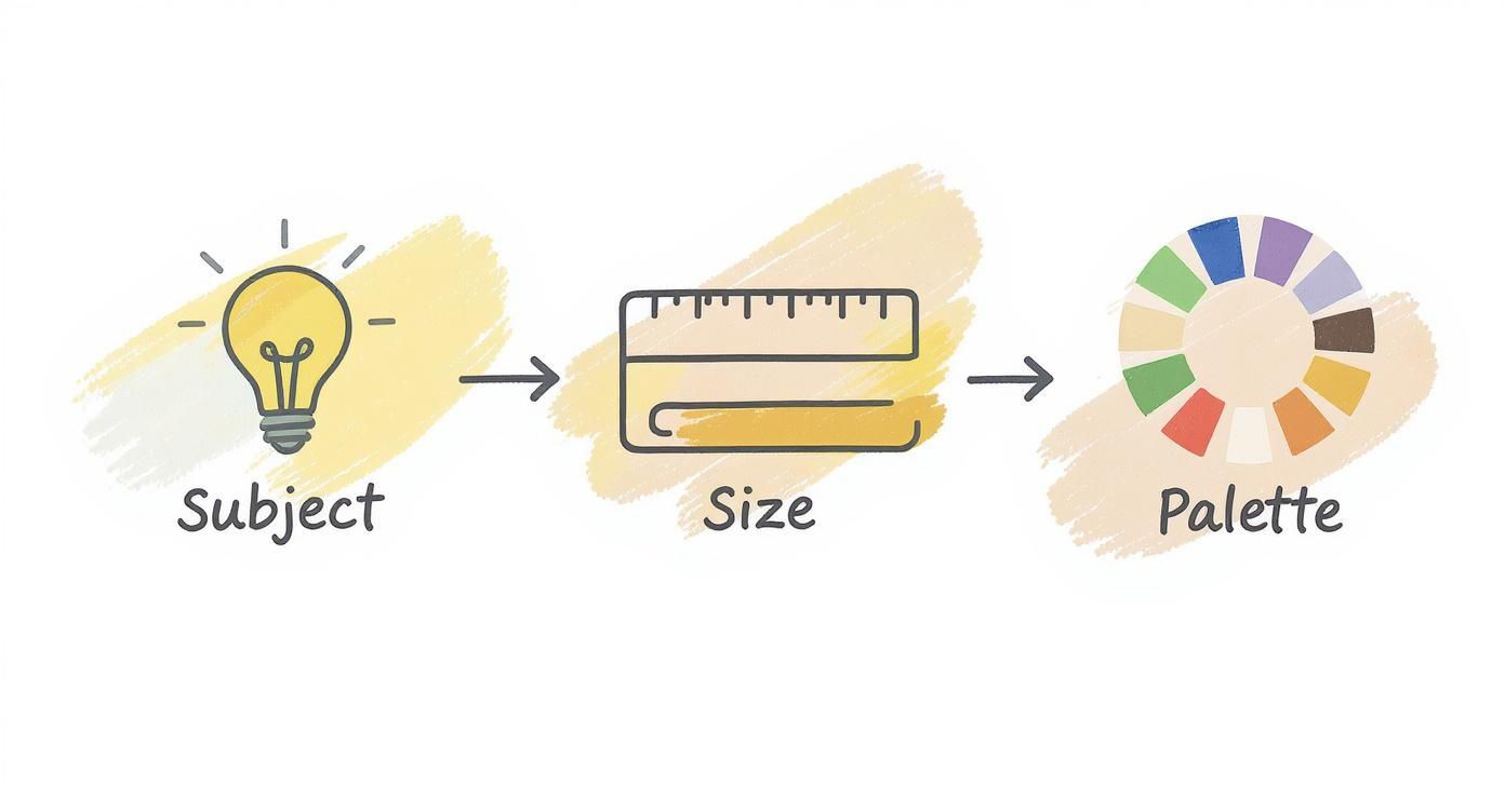 Infographic about custom acrylic painting