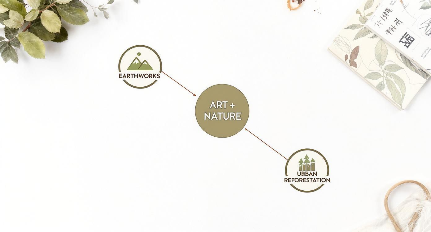 Infographic about art for environmental awareness