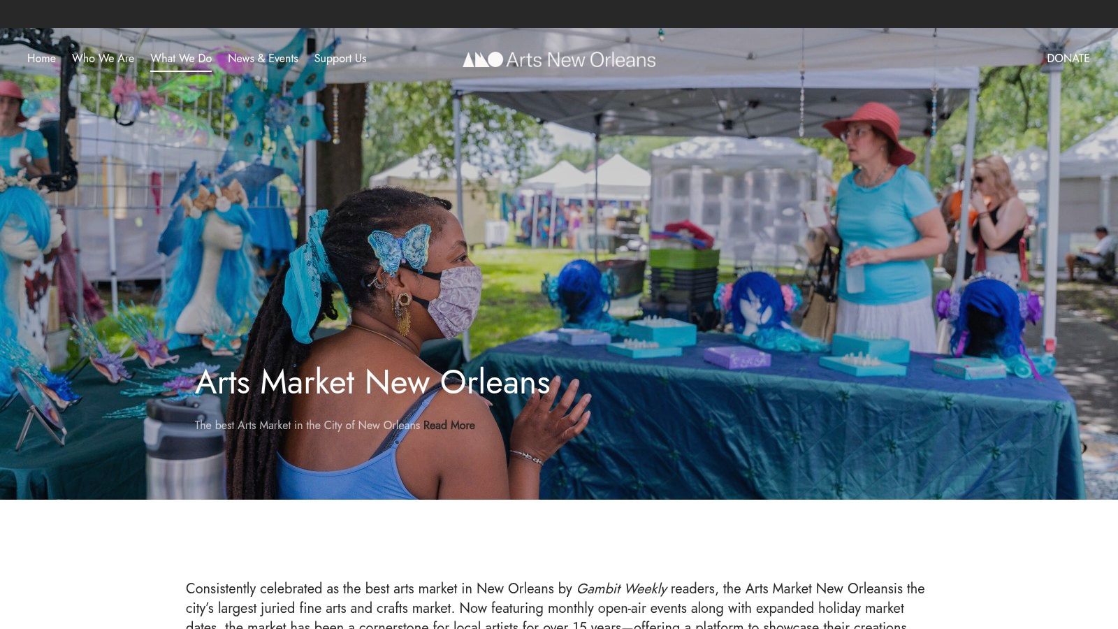 Arts New Orleans – Arts Market New Orleans