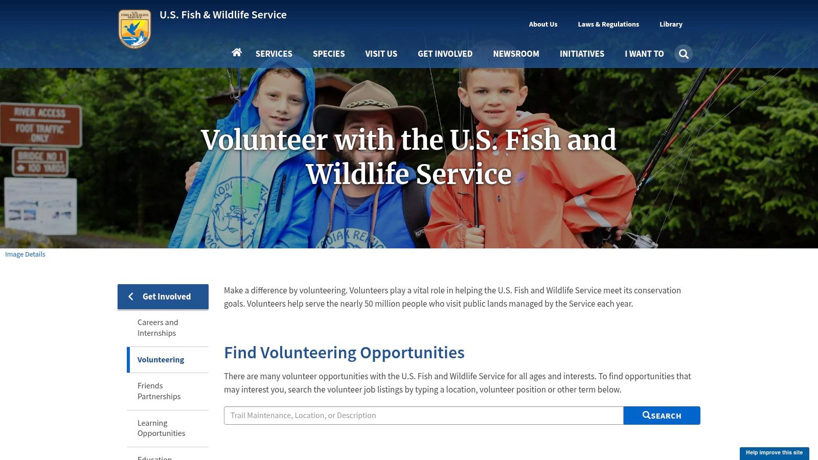 U.S. Fish and Wildlife Service (USFWS) Volunteer Program