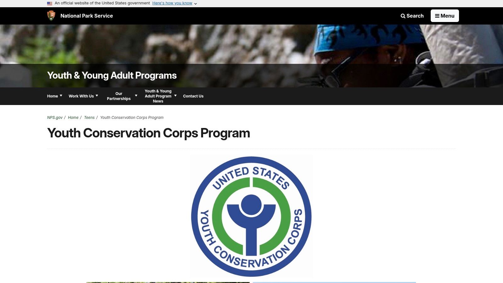 Youth Conservation Corps (YCC)