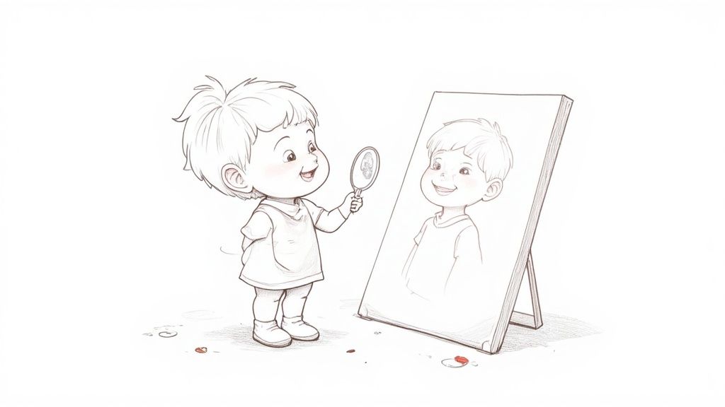 Self-Portrait Drawing