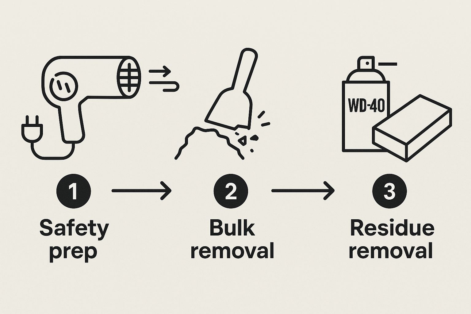 Infographic about how to get crayon out of dryer