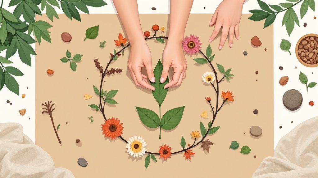 Nature Collage & Scavenger Hunt Art