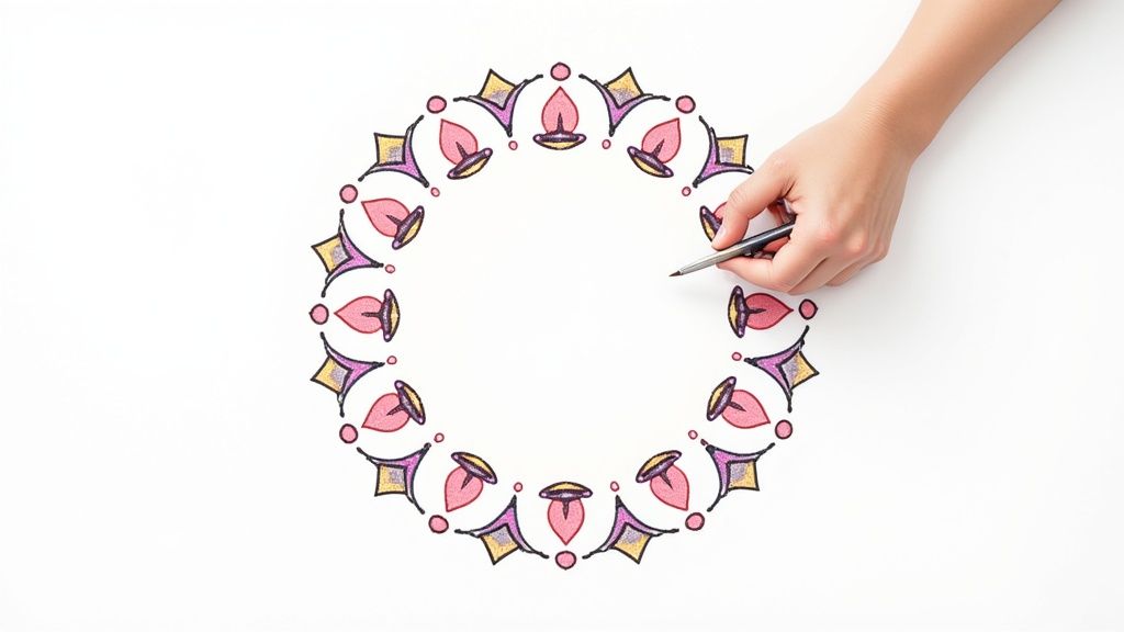 Mandala Creation and Coloring
