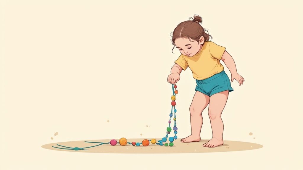 A child playing with colorful play-doh, focusing on their hands.