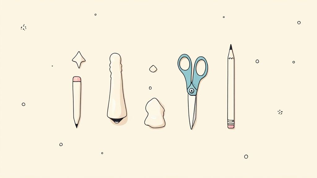 A child helping in the kitchen, focused on stirring a bowl of batter.