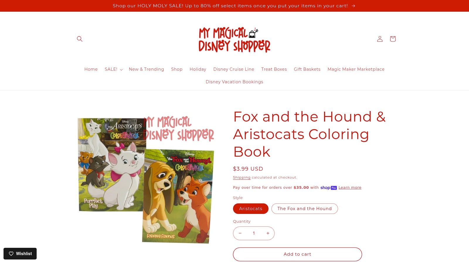 The cover of the Aristocats coloring and activity book from My Magical WDW Shopper