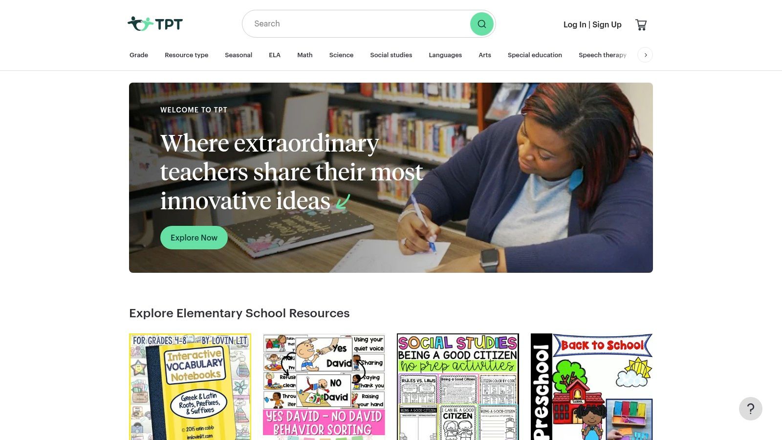 Teachers Pay Teachers website interface showing various coloring pages