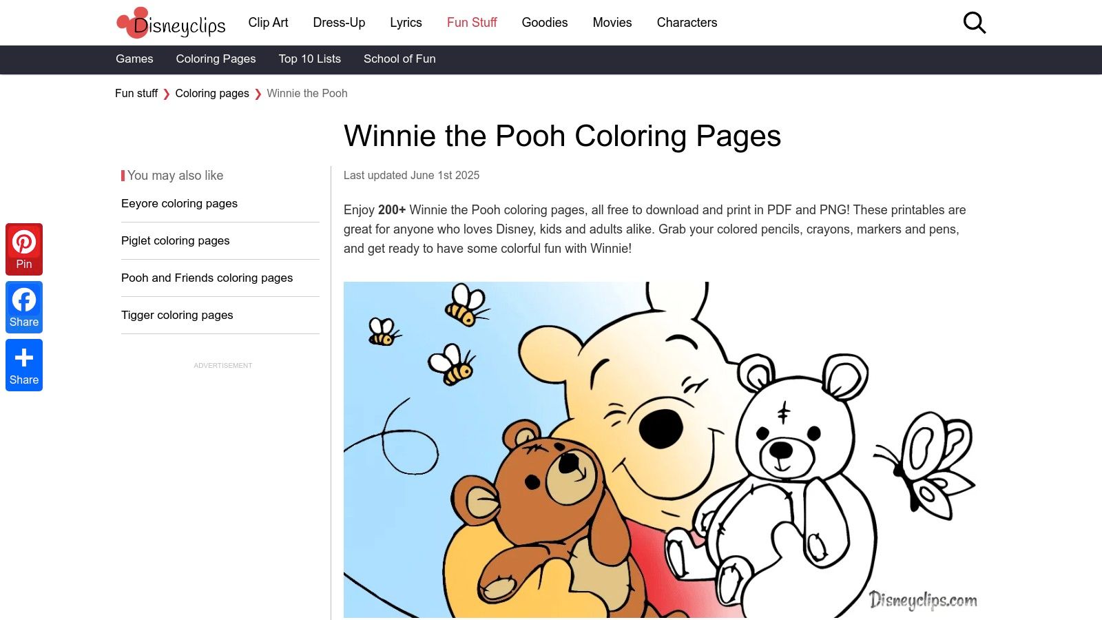 Disneyclips.com (free printables)