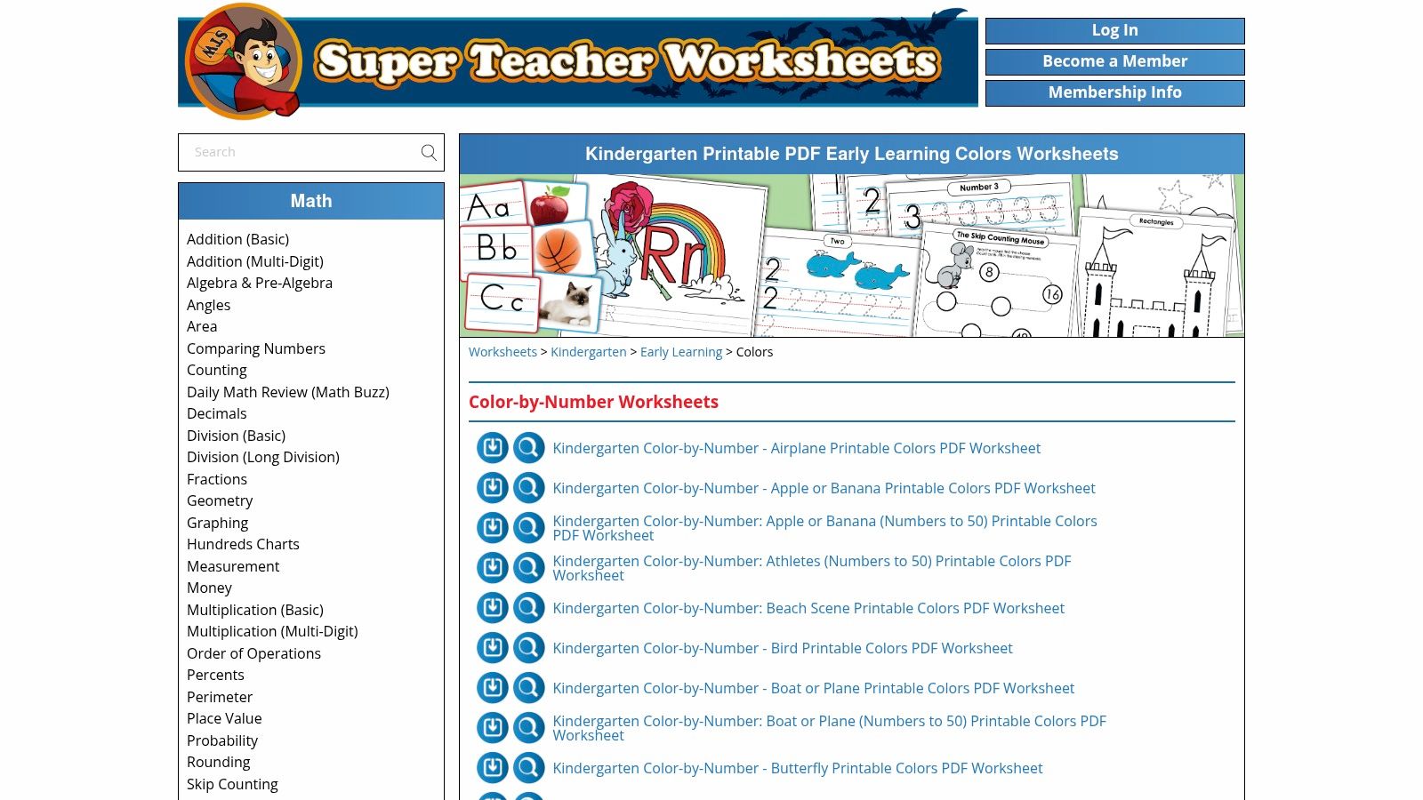Super Teacher Worksheets